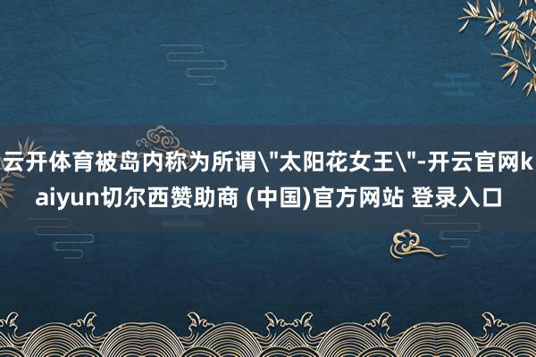 云开体育被岛内称为所谓